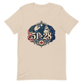 T-shirt crème 51 > 28, sur fond transparent