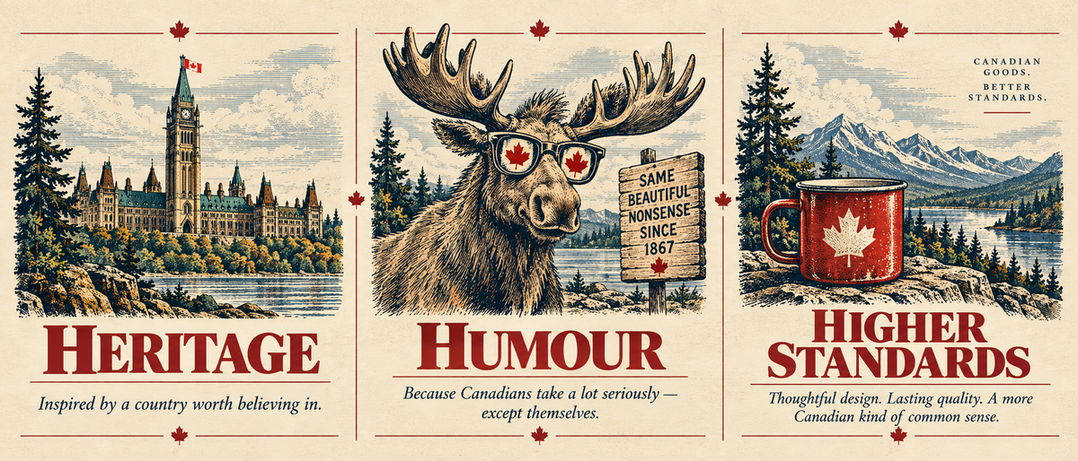 Peace Tower Heritage Humour Higher Standards illustration