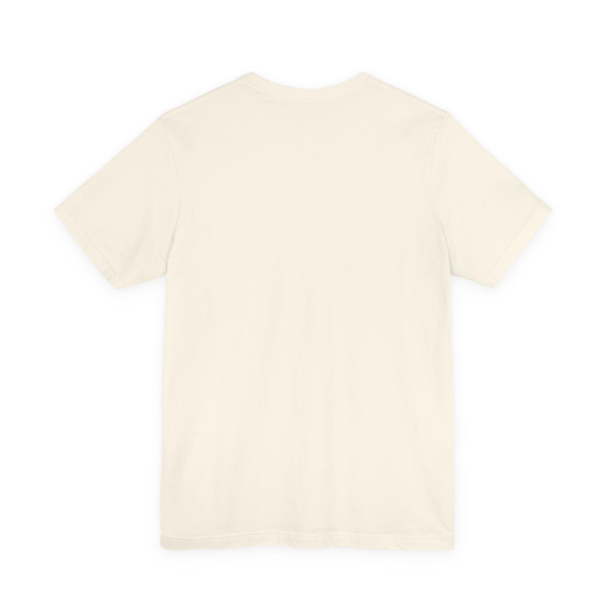 From Sea to Sea Natural T-shirt, plain back view, exact Printify supplier mockup.